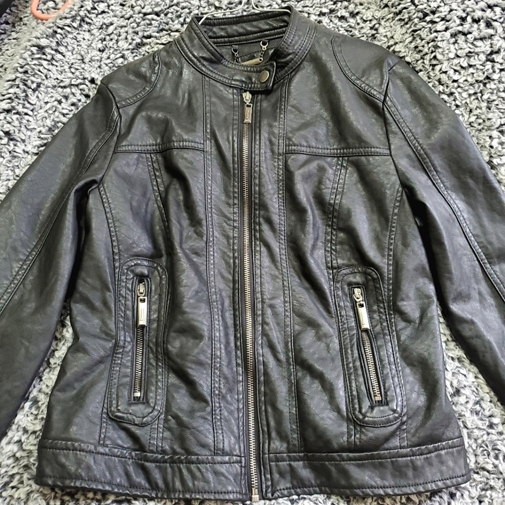 Vegan Leather MotoJacket NWT